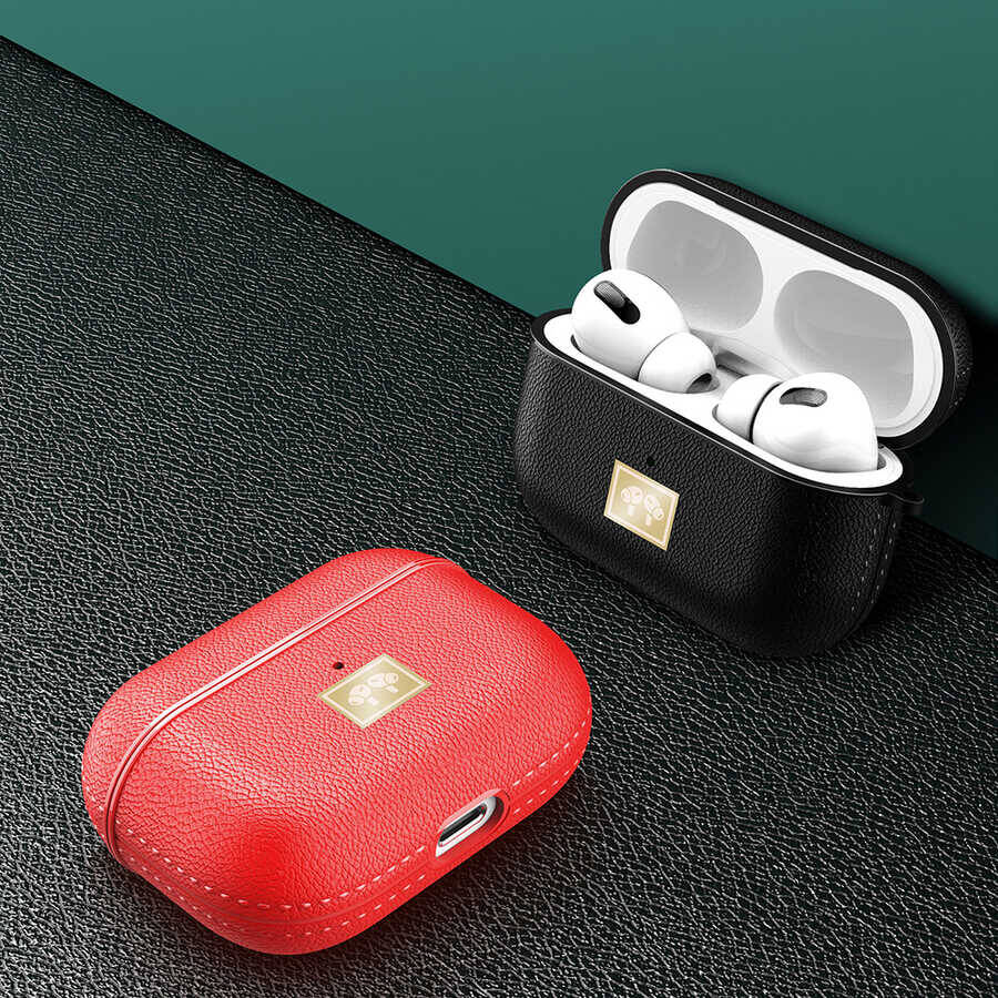 Wlons Airpods Pro 2 Deri Görünümlü Askı Aparatlı Kılıf Wlons Airpods Pro 2 Deri Görünümlü Askı Aparatlı Kılıf